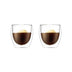 Bodum Pavina Double Wall Insulated Glasses, 2 Count (Pack of 1), Clear 8oz, Set of 2 Glass