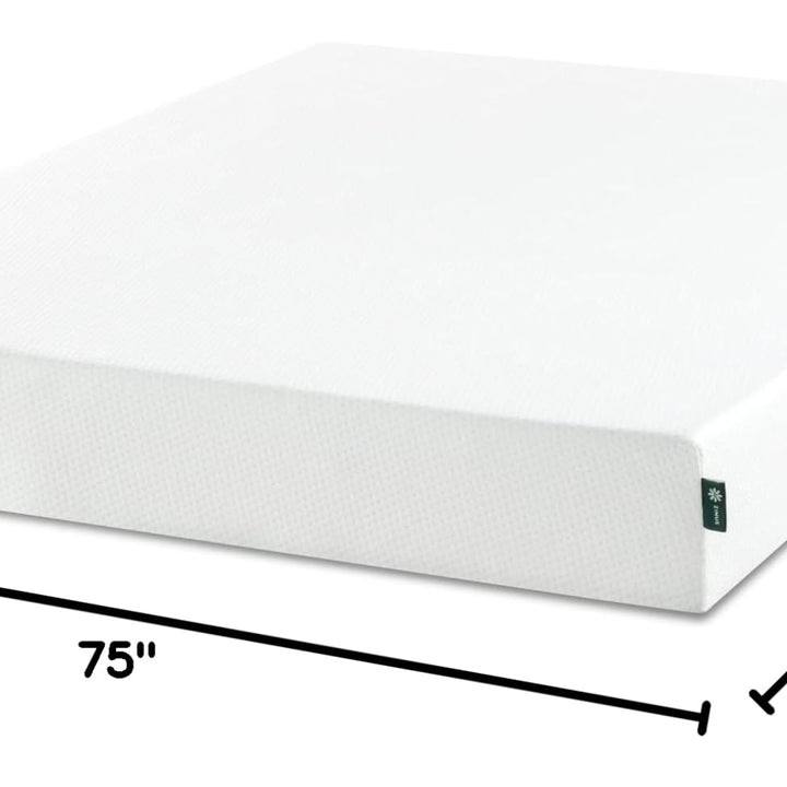 ZINUS 6 Inch Green Tea Memory Foam Mattress [New Version], Queen, Fiberglass free, Medium Firm Feel, Zoned Pressure Relief, Certified Safe Foams & Fabric, Mattress in A Box 6" New Small Box