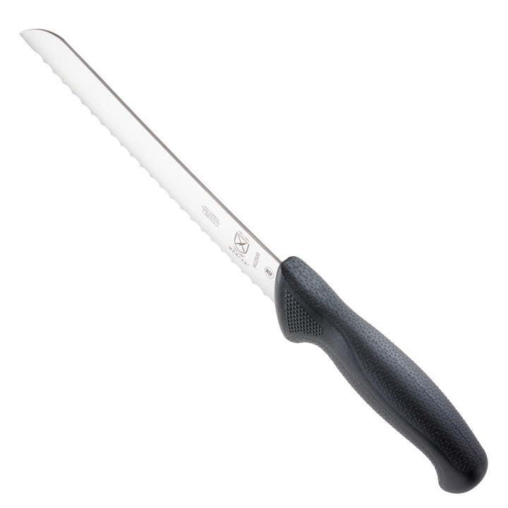 Mercer Culinary M22508 Millennia Black Handle, 8-Inch Wavy Edge, Bread Knife 8" Bread Knife (Wavy Edge)