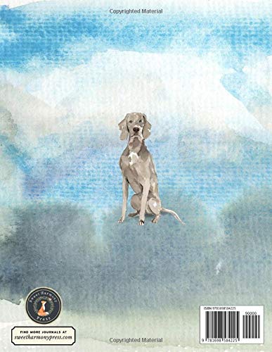 2020 Weekly Planner: Weimaraner Dogs - Weekly and Monthly Calendar, Diary and Habit Tracker