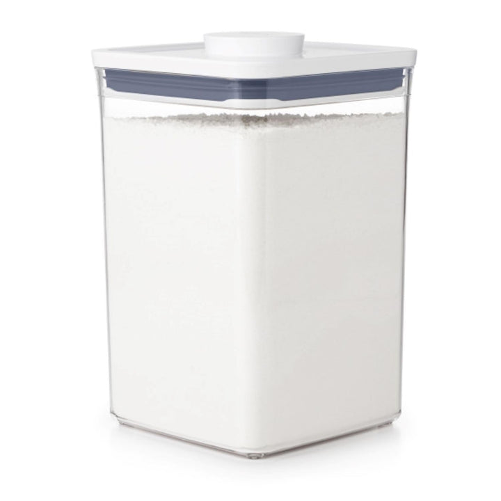 OXO Good Grips POP Container - Airtight Food Storage - Big Square Medium 4.4 Qt Ideal for 5lbs of flour or sugar 4.4 Qt - Square - Flour