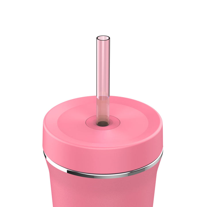 Takeya 32 oz Stainless Steel Insulated Tumbler with Straw Lid, Premium Quality, Sweatproof,Pink Mimosa Pink Mimosa