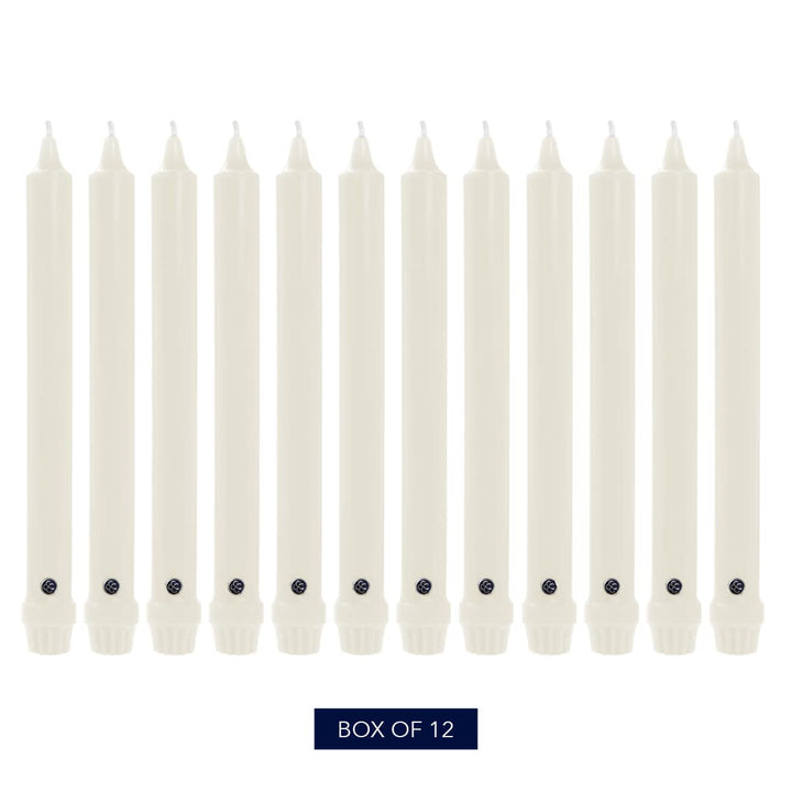 Colonial Candle Unscented Taper Candle, Handipt Collection, Limoncello, 12 in, Pack of 12 - Up to 10 Hours Burn