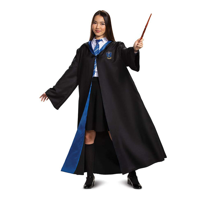 Disguise Harry Potter Harry Potter Ravenclaw Robe, Official Wizarding World Adult Halloween Accessory Costume Outerwear, Black & Blue, XXL 50-52 US