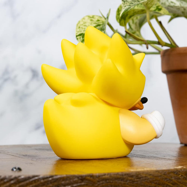 TUBBZ Sonic The Hedgehog Super Sonic Collectable Duck Vinyl Figure - Official Sonic The Hedgehog Merchandise - TV Movies & Games Sonic - Super Sonic