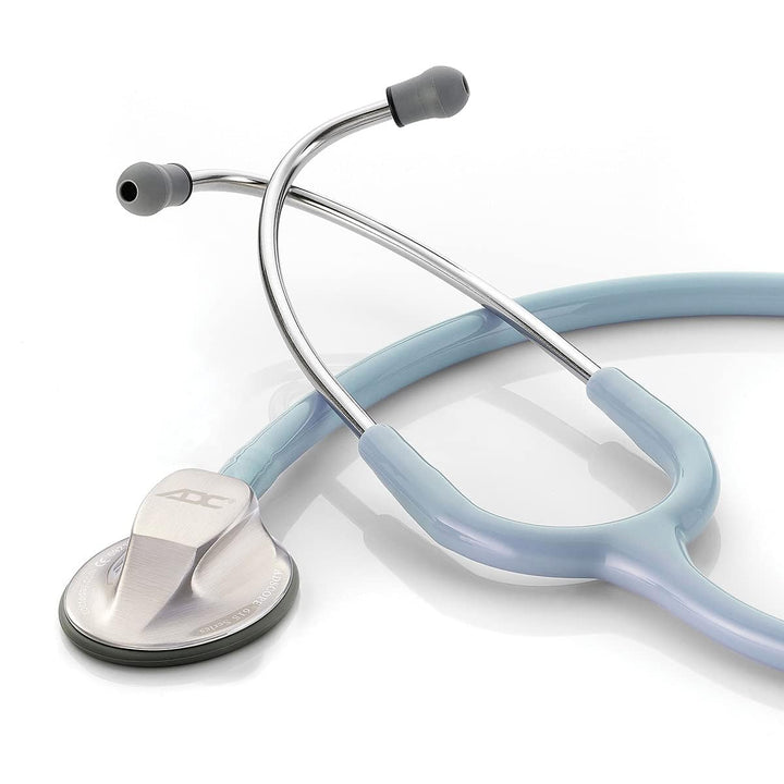 ADC Adscope Model 615 Platinum Sculpted Clinician Stethoscope with Tunable AFD Technology, Light Blue