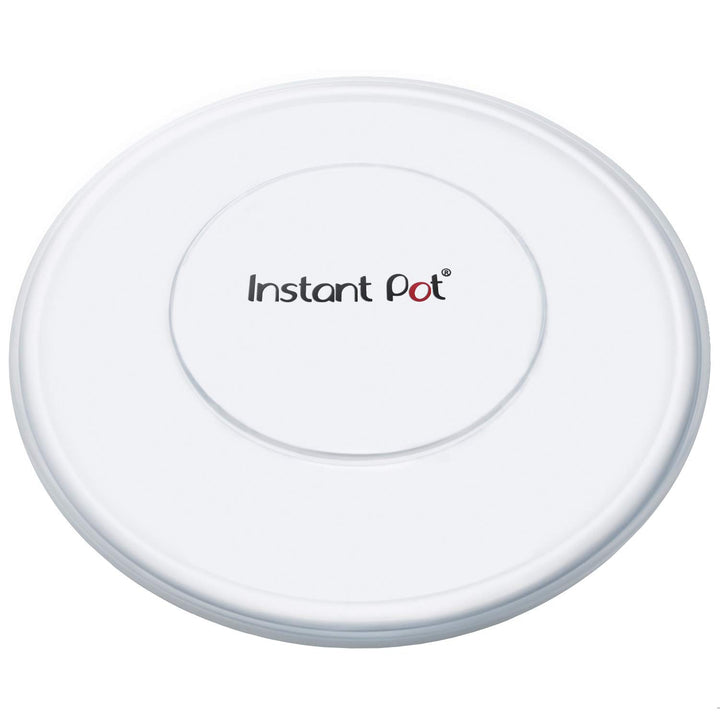 Instant Pot Silicone Lid, 8-In, 3-Qt Pot Lid, Reusable Silicone Lid for Bowl and Food Cover, Microwave Cover for Food, Transparent White 3 Quart