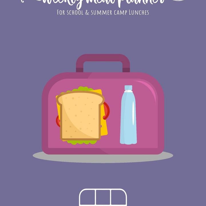 Weekly meal planner for school and summer camp lunches | Lunchbots Cinco Bento Box: DOWNLOADABLE FREE BONUS Lunch Notes PDF + Grocery list ... lunchbox combinations | 6x9 110 pages