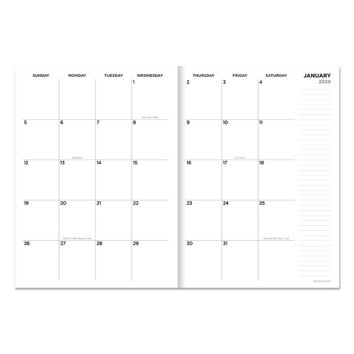 2020 Golden Dots Medium Monthly Planner