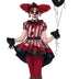 Wicked Clown Costume Girl's Large Red