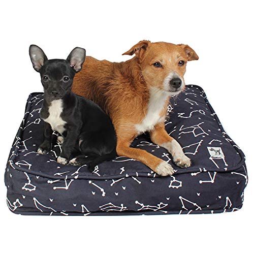 Molly Mutt Small Dog Bed Cover -Rocketman Print - Measures 22”x27”x5’’ - 100% Cotton - Durable - Breathable - Sustainable - Machine Washable Dog Bed Cover 22.0"L x 27.0"W x 5.0"Th Rocketman