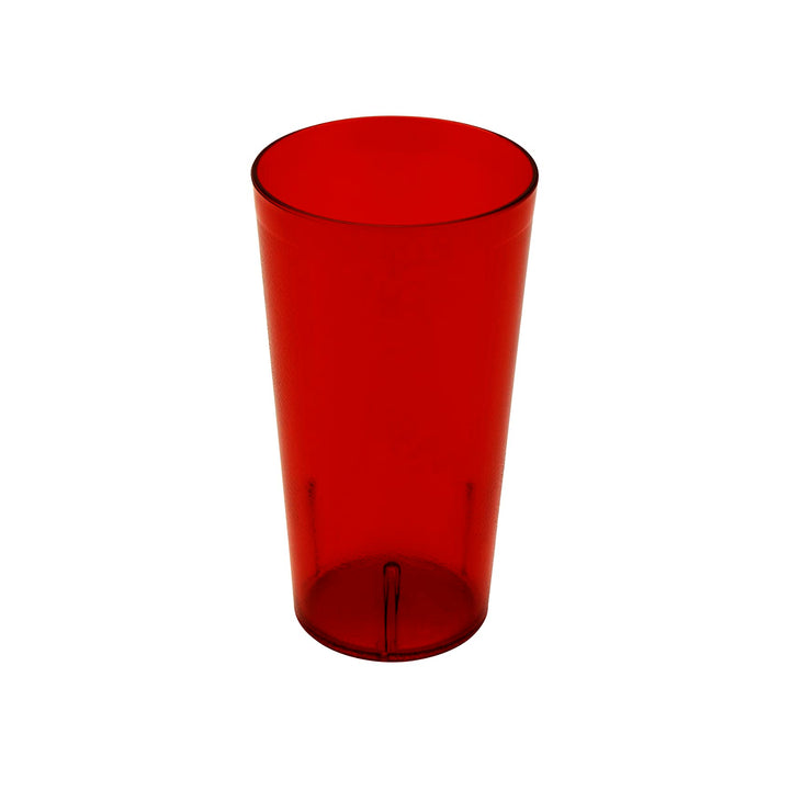 G.E.T. 6632-1-R-EC Heavy-Duty Plastic Restaurant Tumblers, 32 Ounce, Red (Set of 4) 4 Count (Pack of 1) 32 ounces