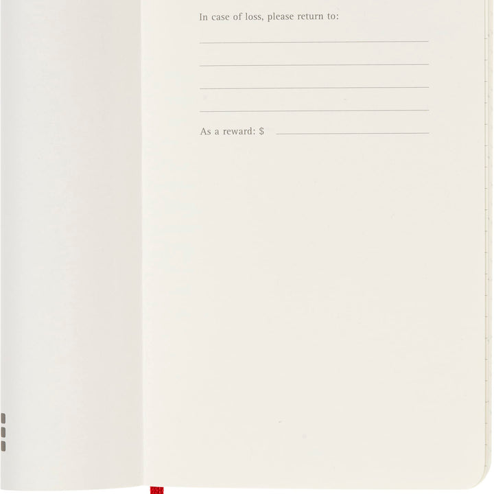 Moleskine Classic 18 Month 2023-2024 Weekly Planner, Soft Cover, Pocket (3.5" x 5.5"), Scarlet Red