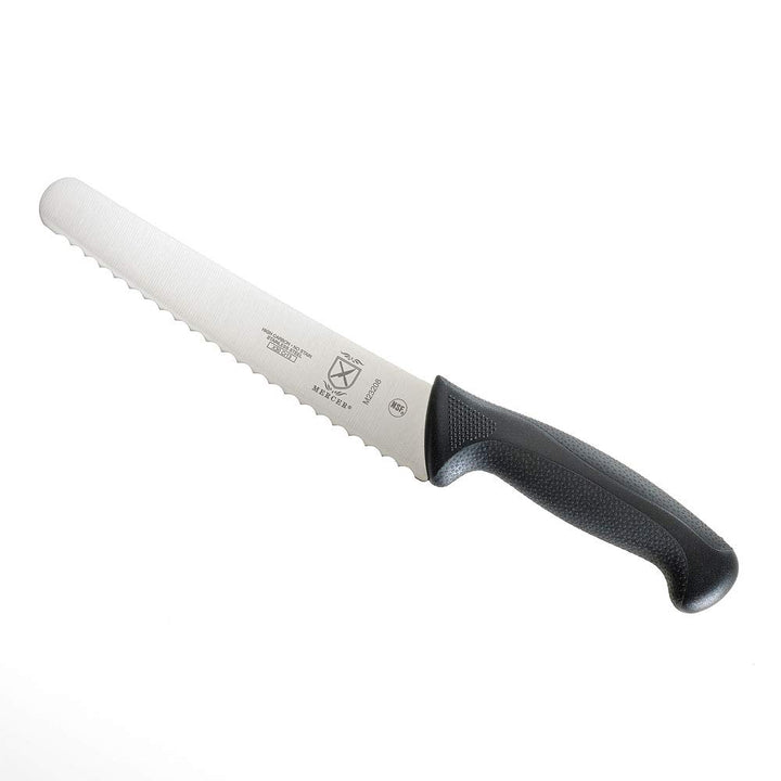 Mercer Culinary M23208 Millennia Black Handle, 8-Inch Wavy Edge Wide, Bread Knife 8" Bread Knife