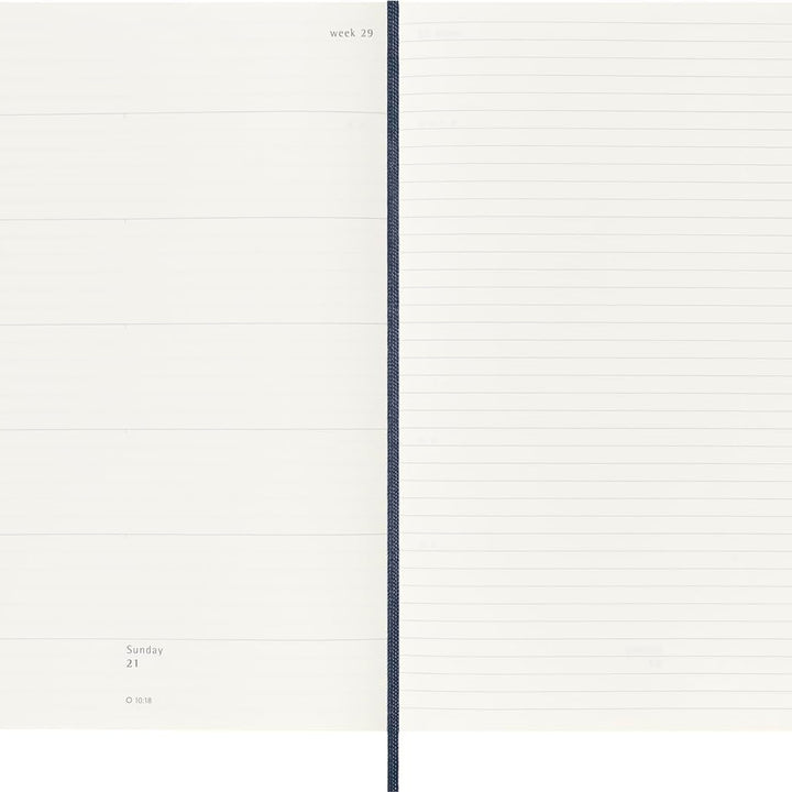 Moleskine Classic 12 Month 2025 Monthly Planner, Soft Cover, XL (7.5" x 9.75"), Black, 128 pages