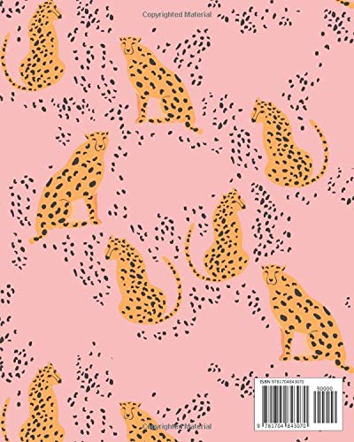 2020 Planner: Weekly and Monthly Jan 1, 2020 to Dec 31, 2020 | Weekly Monthly Daily View Planner Organizer Calendar | Pink Peach Leopard Cheetah