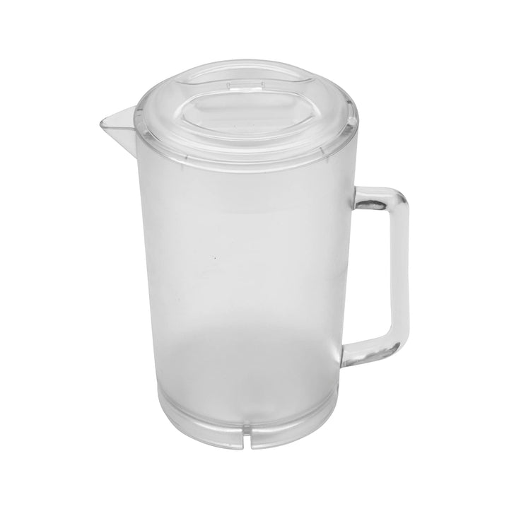 G.E.T. P-3064-1-CL-EC Heavy-Duty Shatterproof Plastic 2 Quart Pitcher with Lid, BPA Free (64 Ounce), Clear