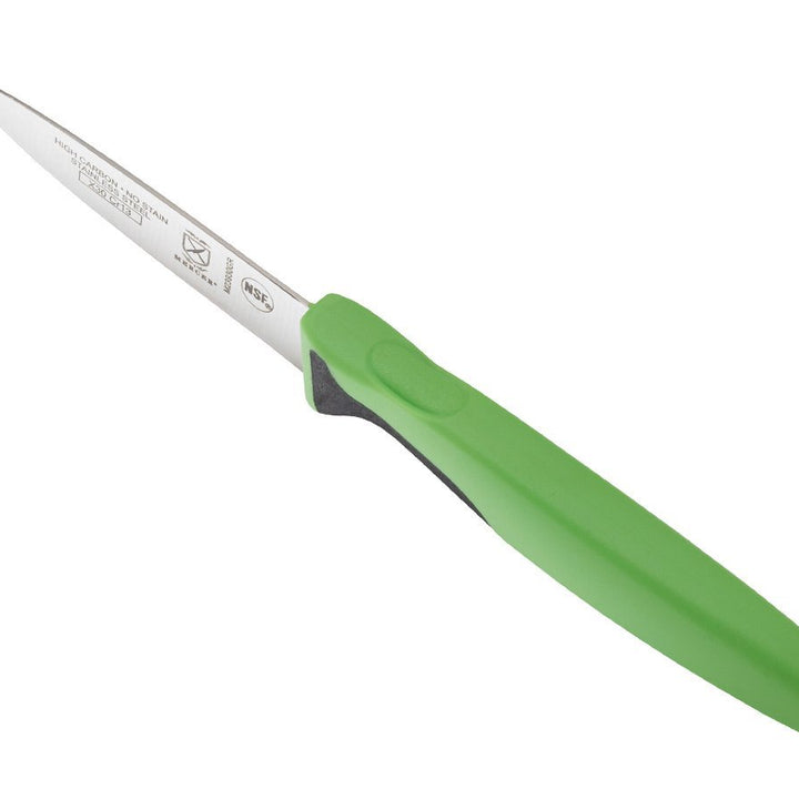 Mercer Culinary Millennia Colors 3-Inch Slim Paring Knife, Green 3" Slim Paring Knife