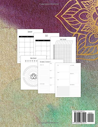 Just Breathe 2021 Planner: Dated Daily, Weekly, Monthly Planner with Calendar, Goals, To-Do, Gratitude, Habit and Mood Trackers, Affirmations and Holidays