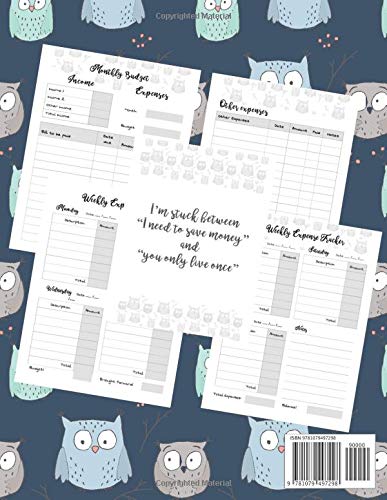 Wise Owl Budget Planner, Bill Tracker & Organizer: Monthly Bills Notebook Daily & Weekly Finance & Budgeting Book (8.5" x 11")