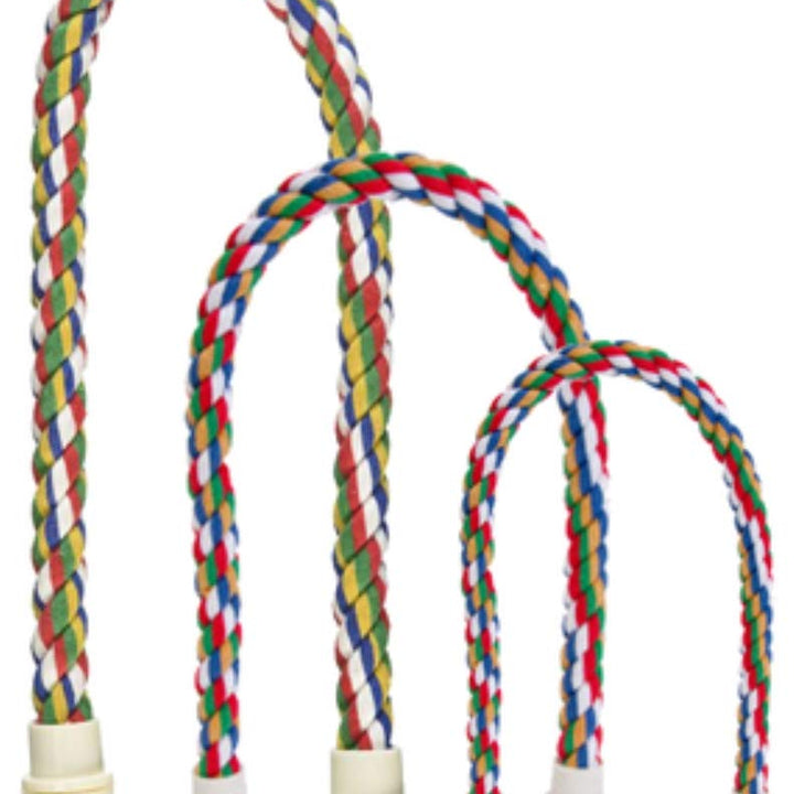 JW Pet Comfy Perch For Birds Flexible Multi-color Rope, Small - 32" Length 32"