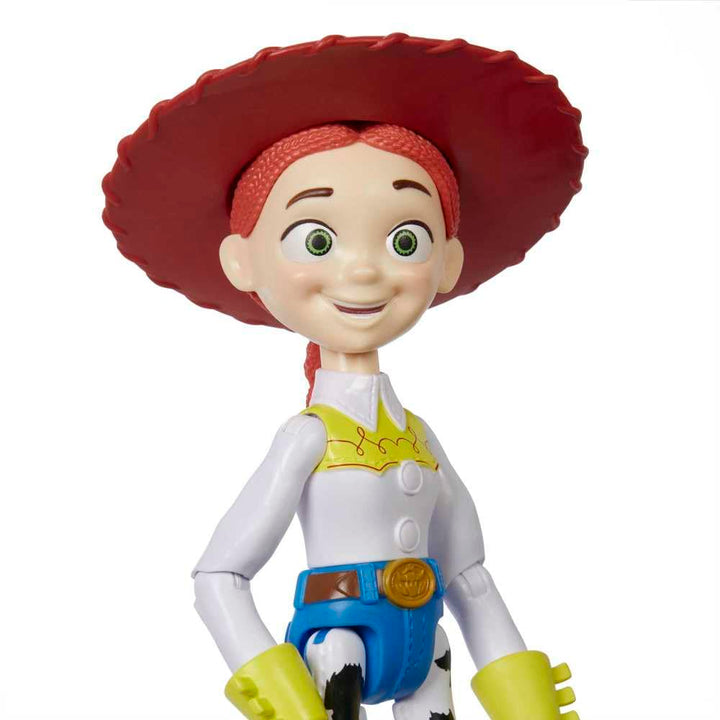 Mattel Disney and Pixar Toy Story Large Action Figure, Posable Jessie Collectible Toy in Signature Cowgirl Look with Removable Hat, 12-inch Scale