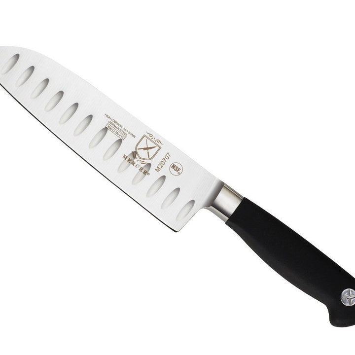 Mercer Culinary M20707 Genesis 7-Inch Santoku Knife,Black Black