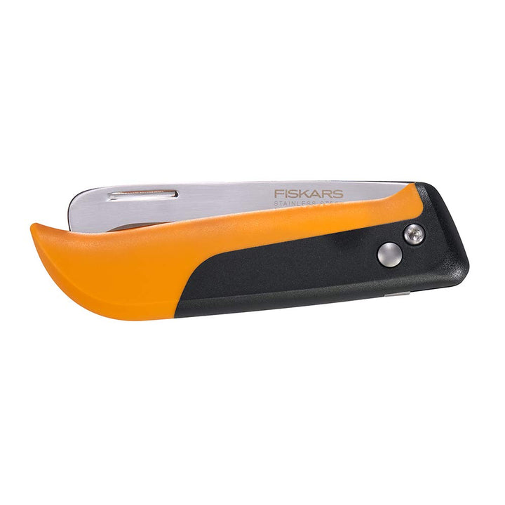 Fiskars 340140-1001 Folding Produce Harvesting Knife, Orange/Black Folding Harvesting Knife