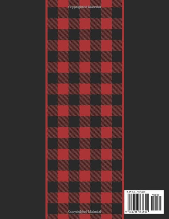 2020 Planner: Monogram D Red and Black Buffalo Plaid Dated Daily, Weekly, Monthly Planner With Calendar, Goals, To-Do, Gratitude, Habit and Mood Trackers, Affirmations and Holidays