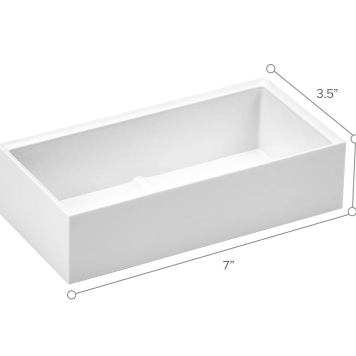 Bostitch Office Konnect Desk Organizer Accessory Tray, Wide, Stacks for Desktop Storage, White