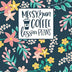 Messy Bun, Coffee, Lesson Plans | 2020-2021 Teacher Planner: Monthly and Weekly Lesson Planner | Navy Florals (DIstance Learning & Homeschool Academic Planners)