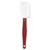 Rubbermaid Commercial Products High Heat Resistant Silicone Heavy Duty Spatula/Food Scraper, 9.5-Inch, 500 Degrees F, Red Handle, for Baking/Cooking/Mixing, Commercial Dishwasher Safe Scraper Spatula 9.5 Inch