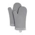 KitchenAid Ribbed Soft Silicone Oven Mitt Set, 7"x13", Grey 2 Count Gray