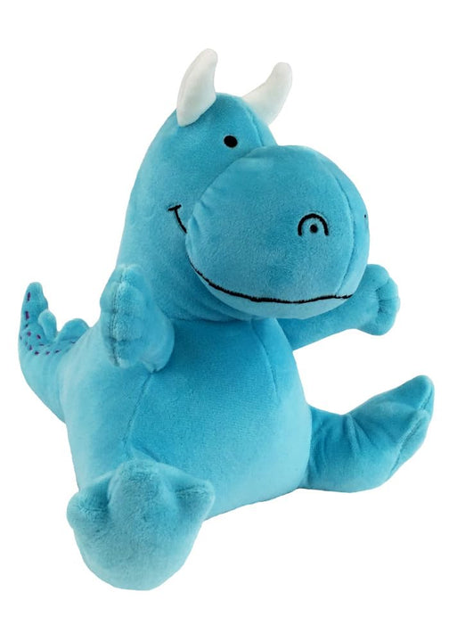 MerryMakers Dragon Soft Plush Blue Dragon Stuffed Animal Toy, 10-Inch, from Dav Pilkey's Dragon Book Series