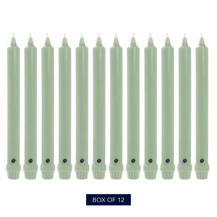 Colonial Candle Unscented Taper Candle, Handipt Collection, Limoncello, 12 in, Pack of 12 - Up to 10 Hours Burn