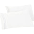 Elegant Comfort Solid Pillowcases 1500 Thread Count Egyptian Quality - Easy Care, Smooth Weave, Wrinkle and Stain Resistant, Easy Slip-On, 2-Piece Set, King Pillowcase, White 2-Pack