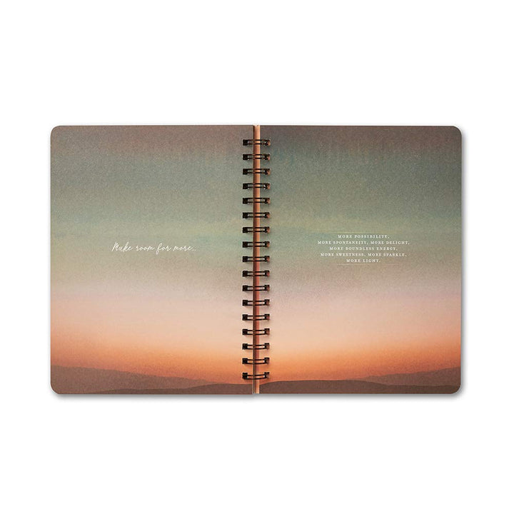 Compendium Spiral Notebook - You are here. Now, everything is possible. — A Designer Spiral Notebook with 192 Lined Pages, College Ruled, 7.5”W x 9.25”H …Everything is Possible.