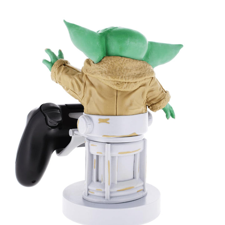 Exquisite Gaming: The Mandalorian: The Child - Star Wars Original Mobile Phone & Gaming Controller Holder, Device Stand, Cable Guys, Licensed Figure , Green