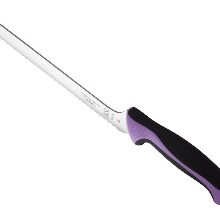 Mercer Culinary Purple Millennia Colors Handle, 8" Offset Bread Knife (Wavy Edge) Offset Wavy Edge Bread Knife 8" Offset Bread Knife (Wavy Edge)