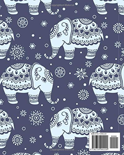 2018-2019 Academic Planner Weekly And Monthly: Calendar Schedule Organizer and Journal Notebook With Inspirational Quotes And Navy Cute Elephant Cover ( 17 Months - August 2018 through December 2019)