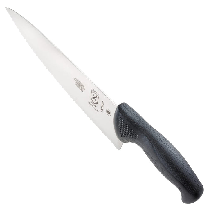 Mercer Culinary M23831 Millennia Black Handle, 10-Inch Wavy Edge, Chef's Knife 10" Chef's Knife (Wavy Edge)