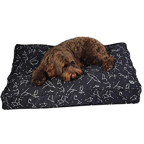 Molly Mutt Small Dog Bed Cover -Rocketman Print - Measures 22”x27”x5’’ - 100% Cotton - Durable - Breathable - Sustainable - Machine Washable Dog Bed Cover 22.0"L x 27.0"W x 5.0"Th Rocketman