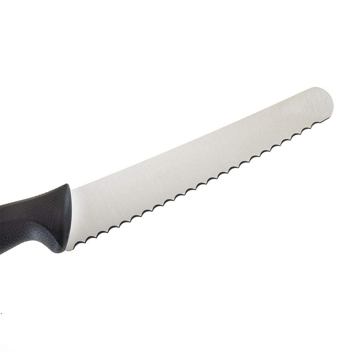 Mercer Culinary M23208 Millennia Black Handle, 8-Inch Wavy Edge Wide, Bread Knife 8" Bread Knife