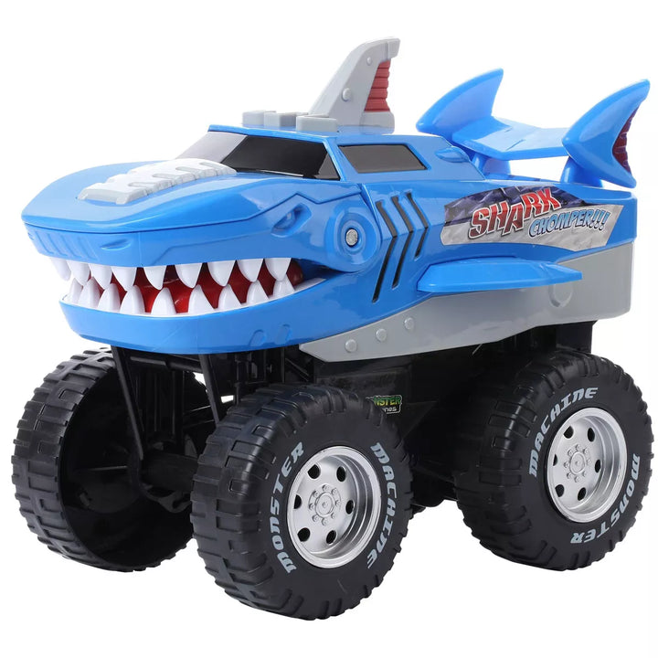 BUILD ME Powerful Chomper Monster Truck, Great Gift for Ages 3+, Blue