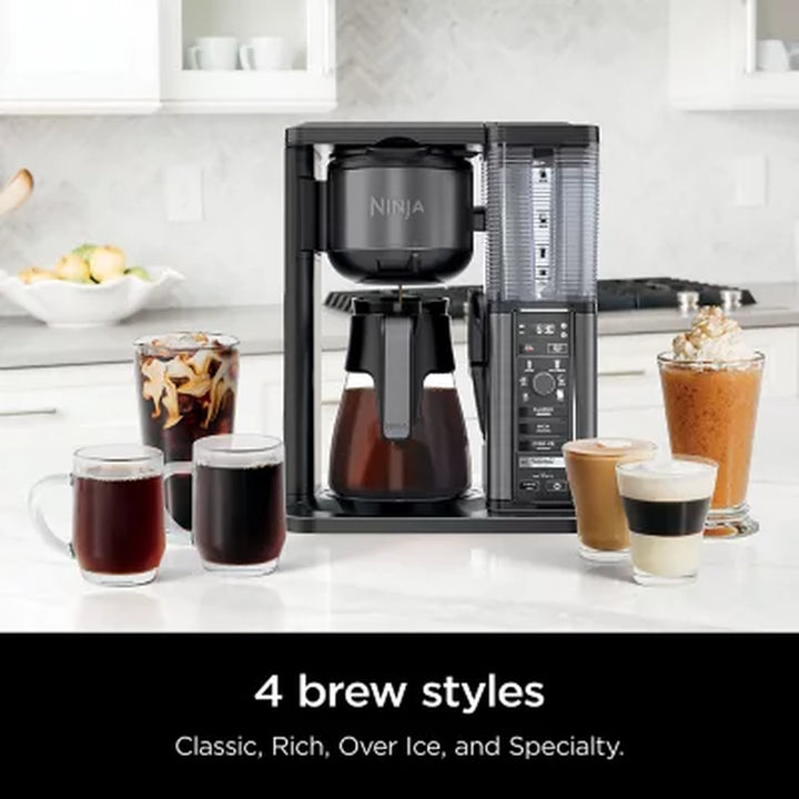 Ninja Specialty Coffee Maker with Fold-Away Frother and Glass Carafe CM405A