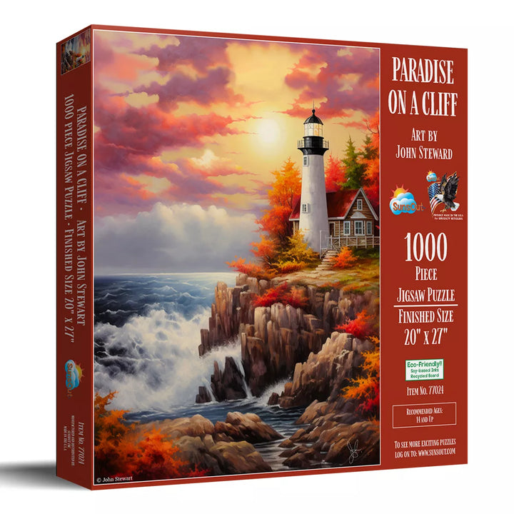 Sunsout Paradise on the Cliff 1000 Pc Jigsaw Puzzle 77024