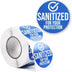 Stockroom plus 500 Piece Blue Removable Labels, Sanitized for Your Protection, 2 Inch