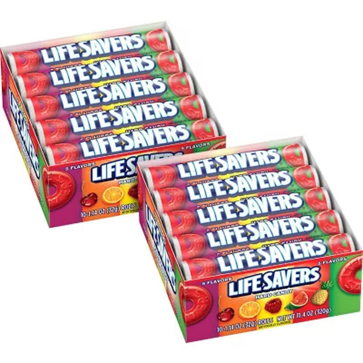 Life Savers 5 Flavors Hard Candy, 1.14 Oz., 20 Pk.