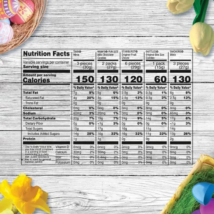 Mars Easter Variety Pack Candy, 140 Pcs.