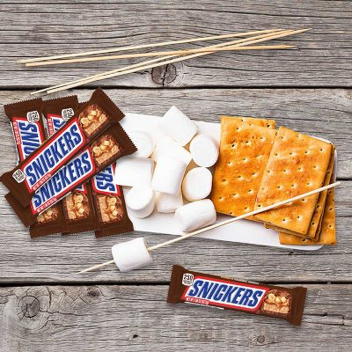 Snickers Milk Chocolate Candy Bars, Full Size, 1.86 Oz., 48 Pk.